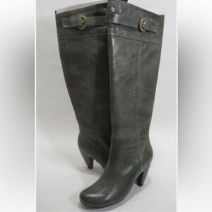 Anthropologie MIZ MOOZ SAMANTHA OVER-THE-KNEE
HIGH-HEEL BOOT GREY LEATHER